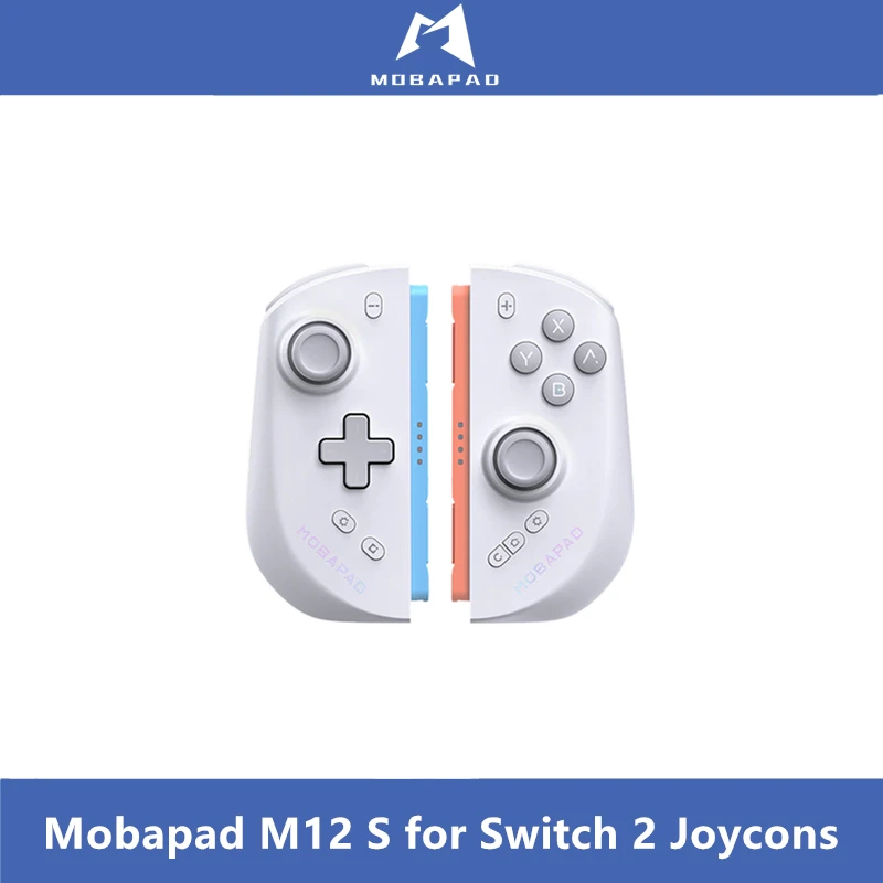 Mobapad Zwart, Wit, Grijs Gamepad De Beste 3rd Party Switch 2 Joycons: Mobapad M12 S Inclusief Tas Oplaad Grip Gamecontroller