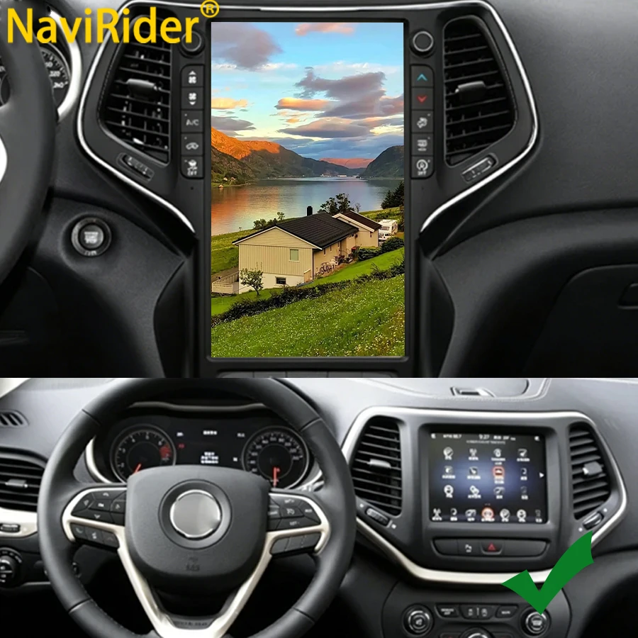 

Yes 13.6 Inch GPS Radio CarPlay Android Screen For Jeep Cherokee 5 KL 2014 - 2020 Multimedia Video Stereo Player DSP Head Unit