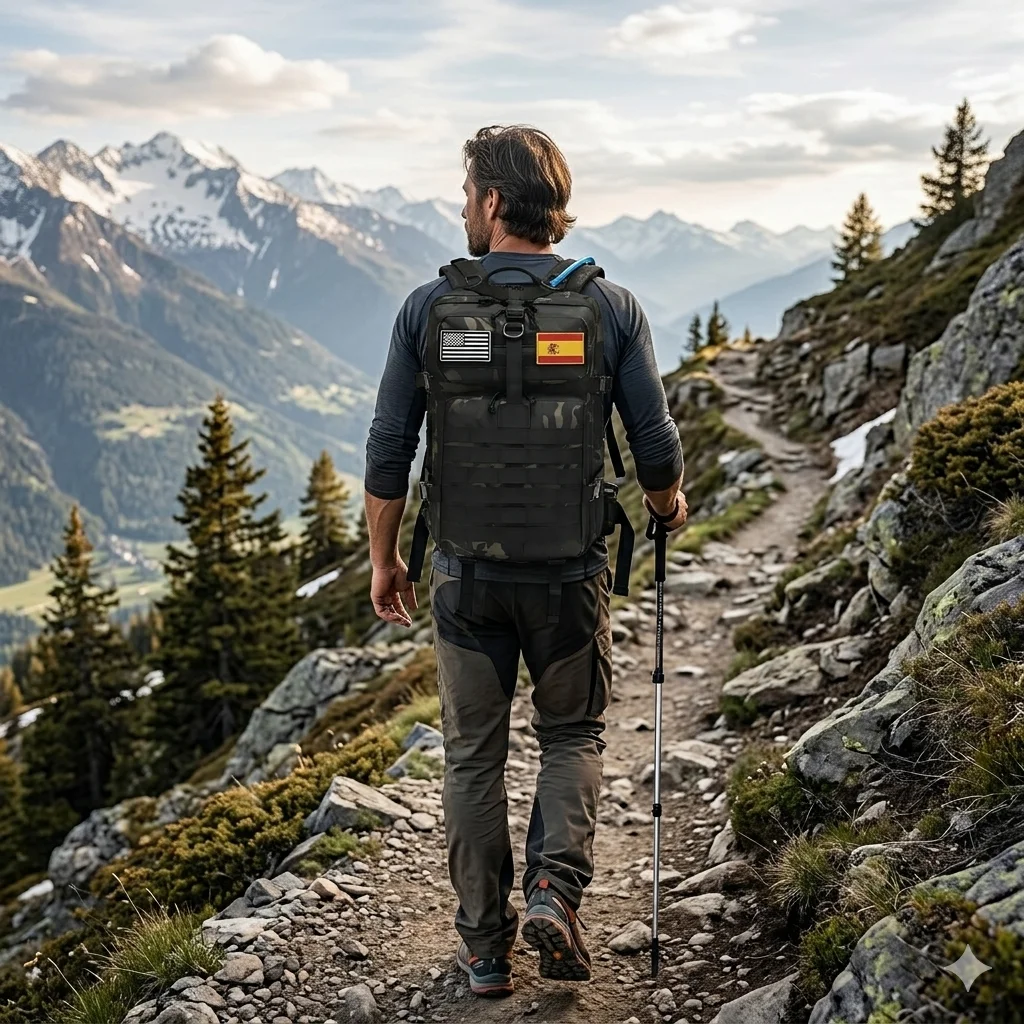 Mochila de moda de 50L/32 para mujer, mochila informal de negocios para hombre, mochila impermeable para viaje y escuela