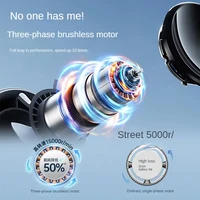 Ventilateur de refroidissement portable Lenovo 8000 mAh, ventilateur de circulation d'air silencieux sans fil avec affichage numérique, mini-refroidisseur de bureau rechargeable par USB pour intérieur 4