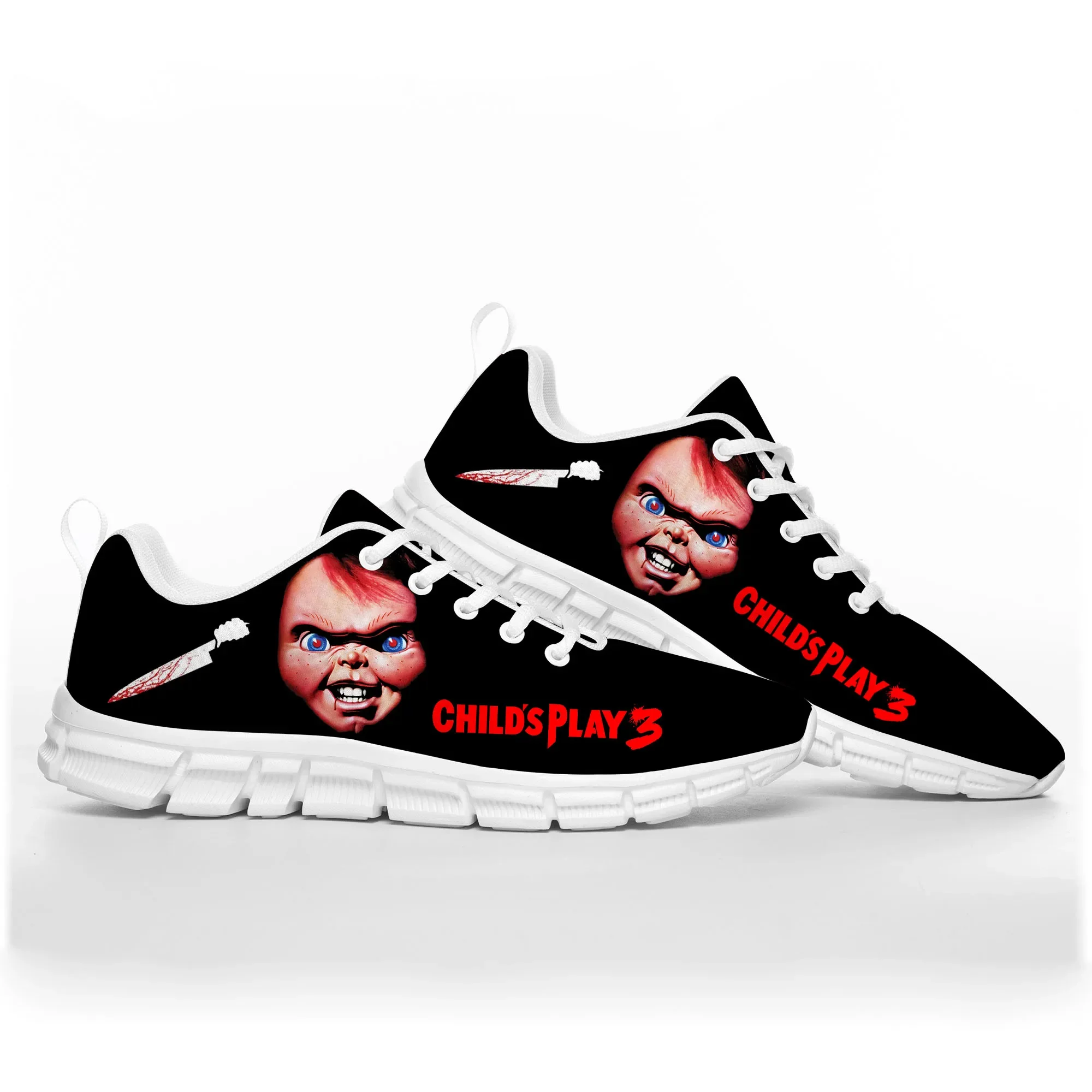 Horror Film Childs Spelen Chucky Sportschoenen Heren Dames Tiener Kinderen Kinderen Sneakers Casual Custom Hoge Kwaliteit Paar Schoenen