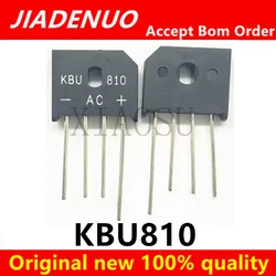 (5-10pcs)100% New KBU 810 KBU810 flat bridge rectifier bridge stack silicon bridge rectifier chipset
