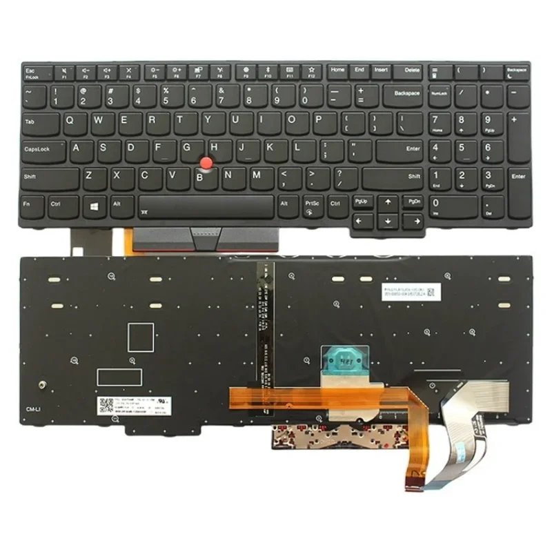 Replacement US Keyboard for ThinkPad E580 E585 E590 E595 L580 L590 T590 FRU 01YP560 01YP640 01YP720 P52 P72