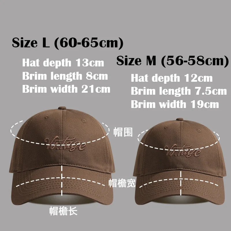 XXL OverSize Baseball Caps Letters Big Head Soft Cotton Extra Large Size Women\'s Low Profile Golf Hats Big Size Caps For Men