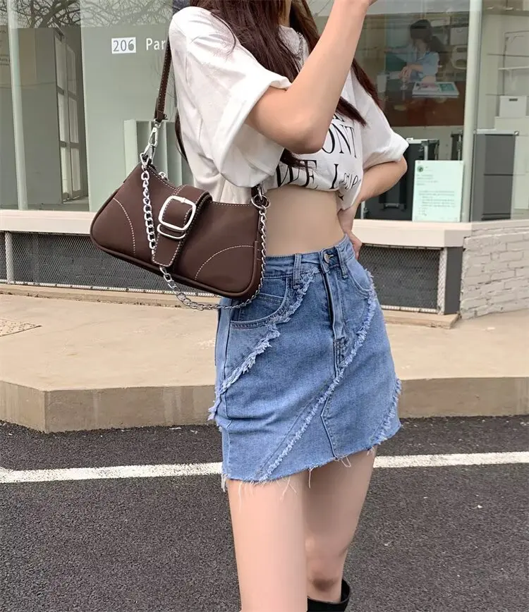 Y2k الجينز فضفاض منخفضة الارتفاع شورت جينز سراويل نسائية ملابس امرأة كبيرة الحجم ملابس الصيف Shoujo فتاة نمط السراويل متوهج الدنيم #2