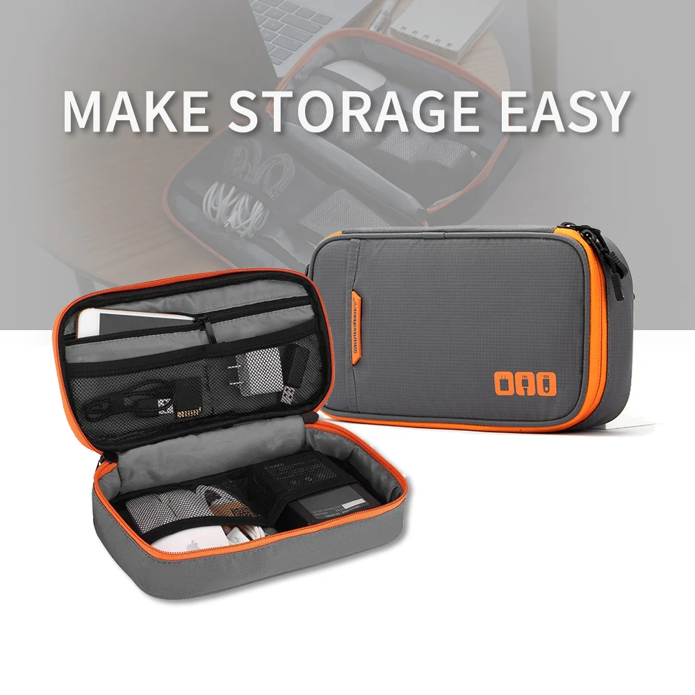 

Large capacity portable USB data cable charger, storage bag, travel cable organizer, school/home digital charger storage bag
