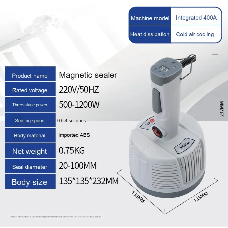 Semi-Automatic Aluminum Foil Sealing Machine for Beverages Easy to Operate Heat Sealing on Jars Cans Bags Barrels