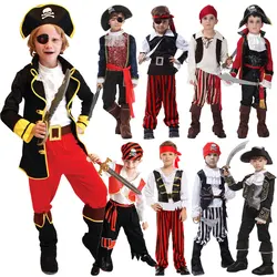 Umorden Costumi di Halloween per Ragazzo Ragazzi Bambini Bambini Costume da Pirata Fantasia Infantil Abbigliamento Cosplay