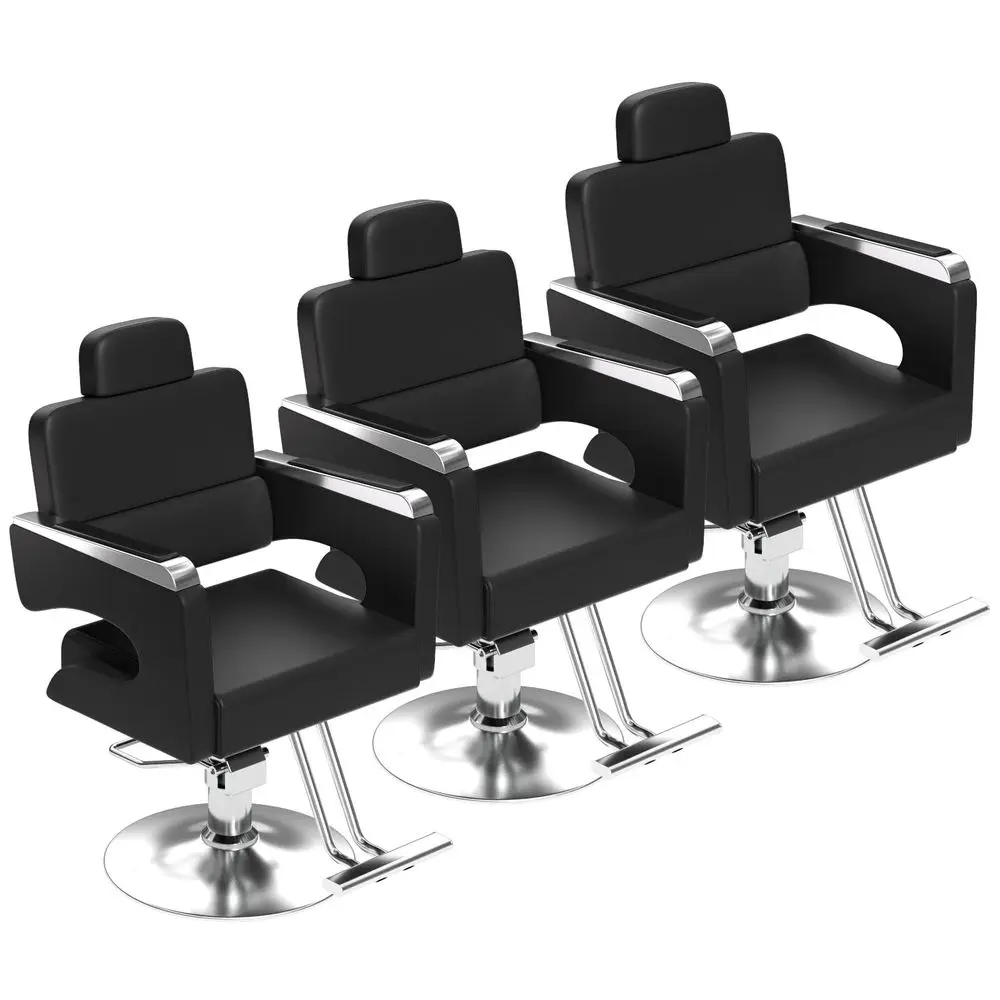 

Salon Chair for Hair Stylist, Barber Chair with Heavy Duty Hydraulic Pump, Stylist Chair 360 Degrees Rolling Swivel Spa Beauty