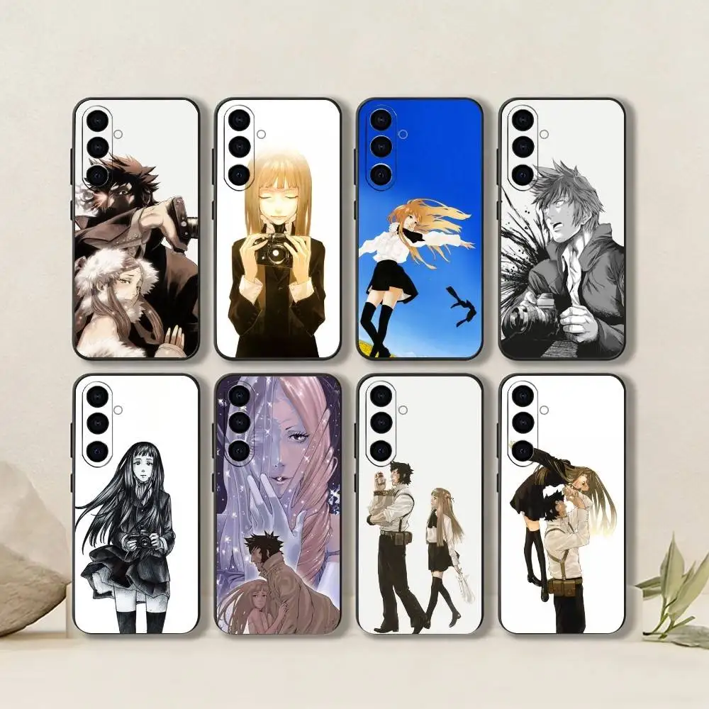Tatsumi Saiga-Kagura Tenn zu-Ch ji -Speed Phone Case Black Silicone Soft For Samsung Galaxy A73,A72,A71,A70,A53,A52,A51