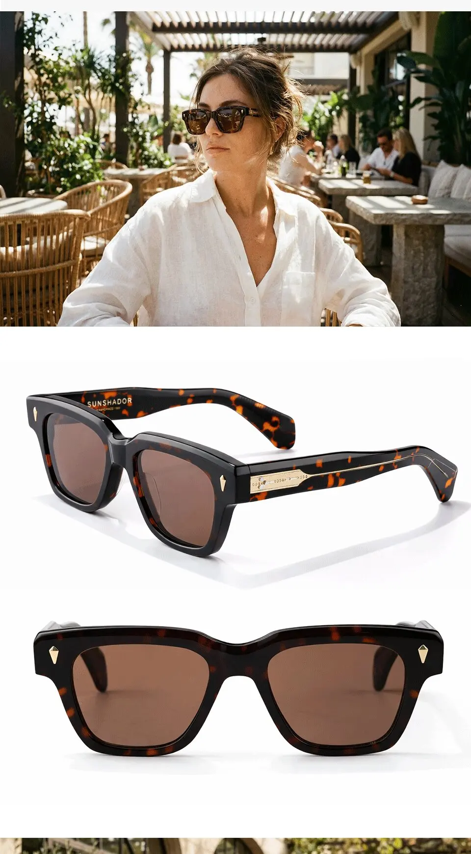 Luxusmarke Original Top-Qualität Sonnenbrille Handgefertigte Acetat-Herrenbrille Gafas De Sol Designer-Damenbrille Outdoor UV400 Schutz SONNENBRILLE – Detail 8