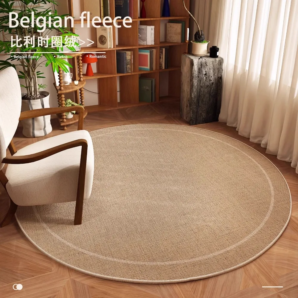 Deutscher High-End-Rundteppich, wasserdichte Computer-Fußmatte mit drehbarem Stuhl