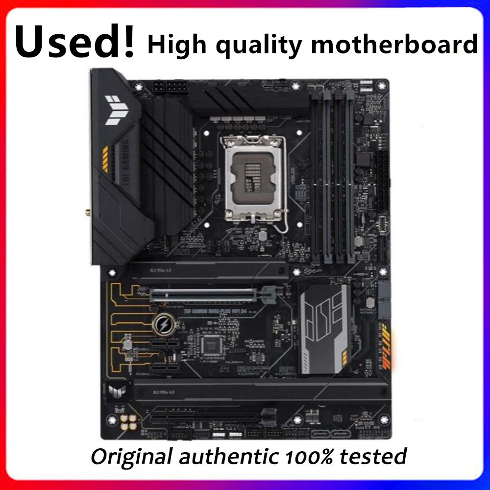 For Asus TUF GAMING B660-PLUS WIFI D4 Original Desktop For Intel B660 DDR4 Motherboard LGA 1700 Support 12400F 12400 i3 12100F