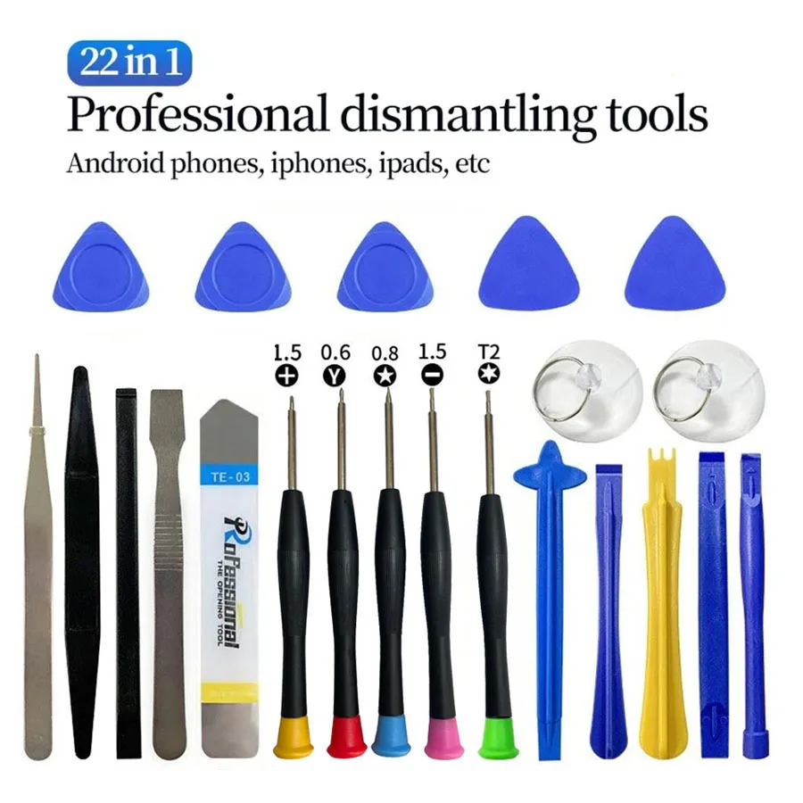 22 In 1 Multifunctional Disassembly Tool Mobile Phone iPad Laptop Screwdriver Maintenance Kit Repair Tools Opening Set For Hand