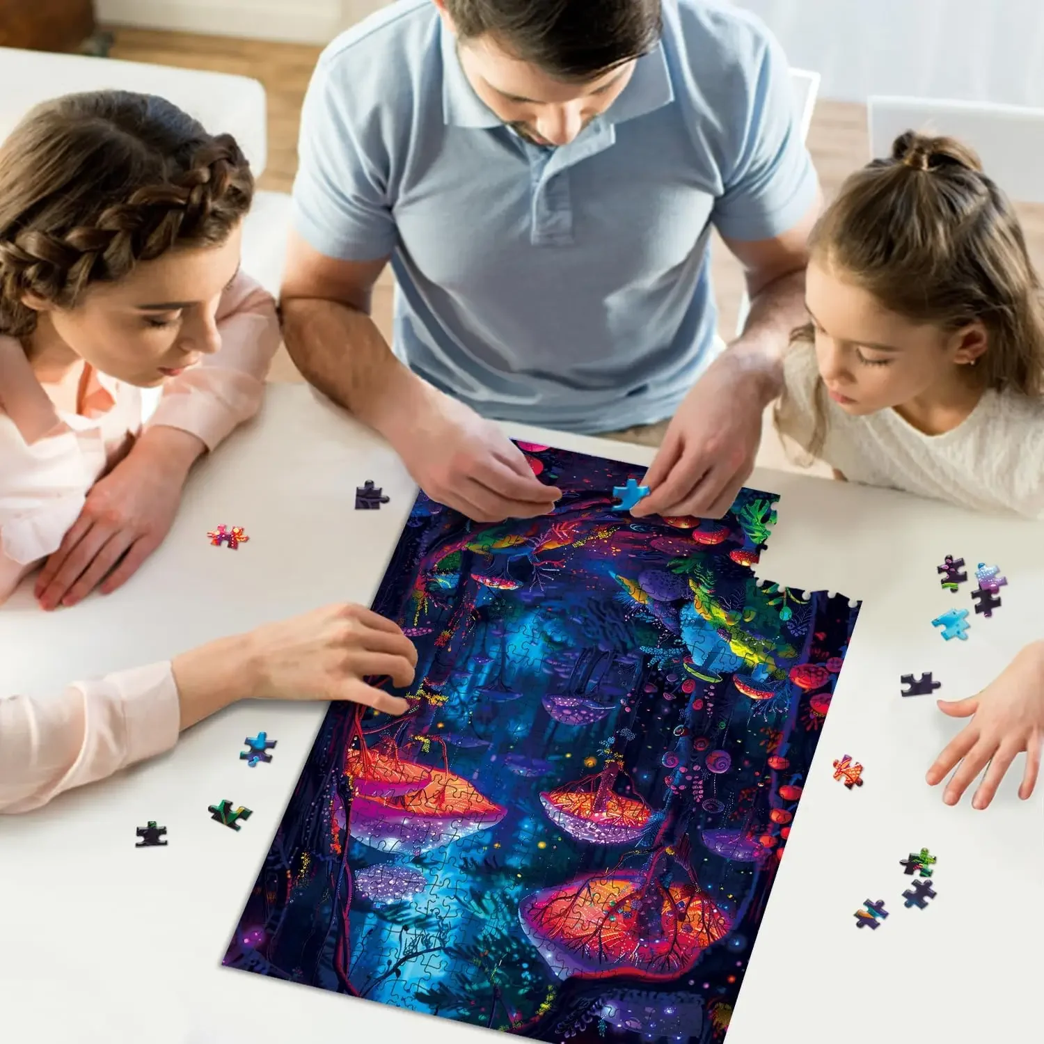 300/500/1000 Teile Multi-Quallen-Puzzle, Heimdekoration für Erwachsene, Spiele, Familienspaß, Bodenpuzzles, Lernspielzeug für Kinder