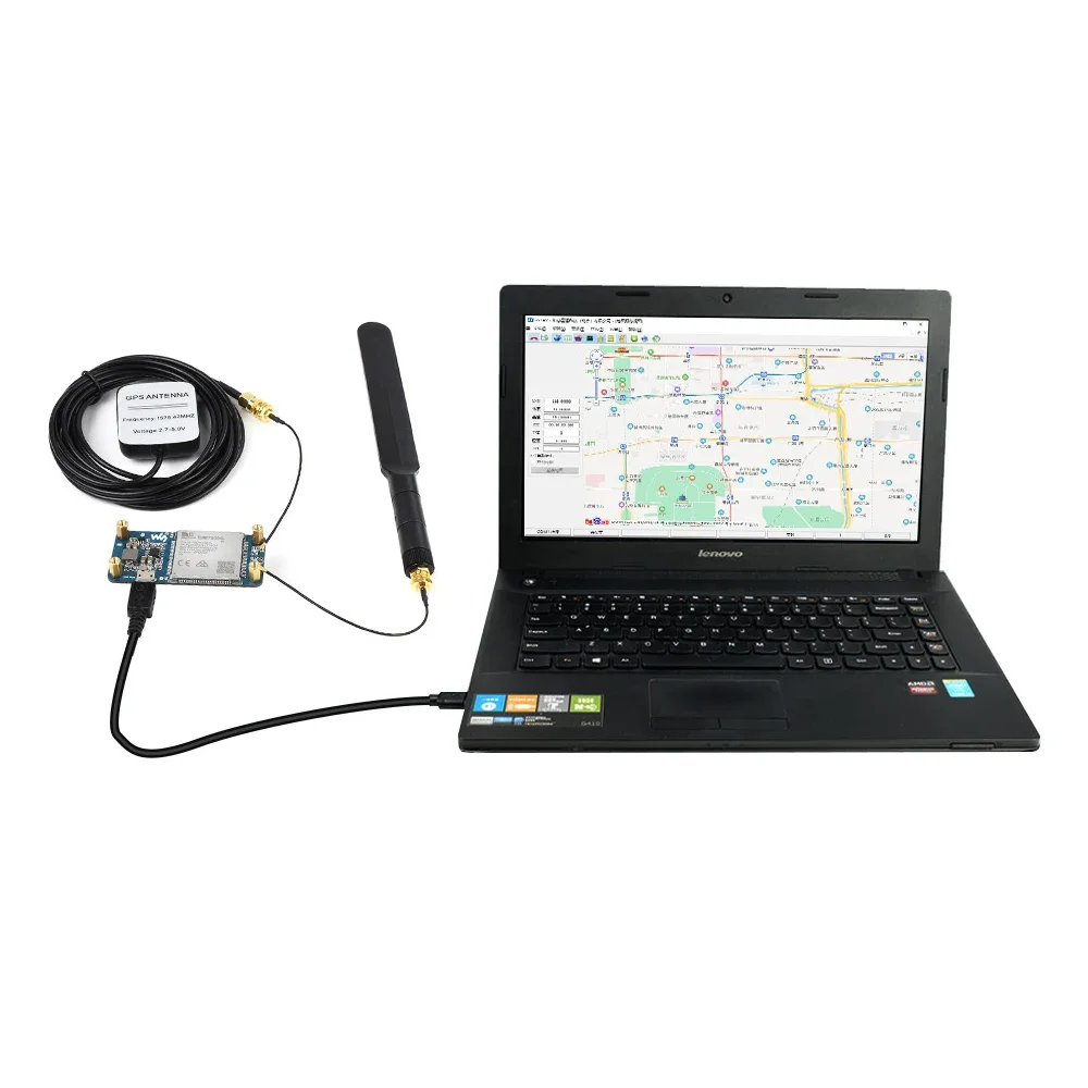 2025SIM7600G-H 4G HAT (B) لـ Raspberry Pi 4 3 Zero LTE Cat-4 4G 3G 2G يدعم GNSS لتحديد المواقع العالمي عبر Micro USB Pogo P