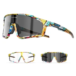 Kapvoe Photochromic Cycling Glasses MTB Sunglasses for Men Women Sport Speed Road Mountain Bike Bicycle Cycl Eyewear Goggle