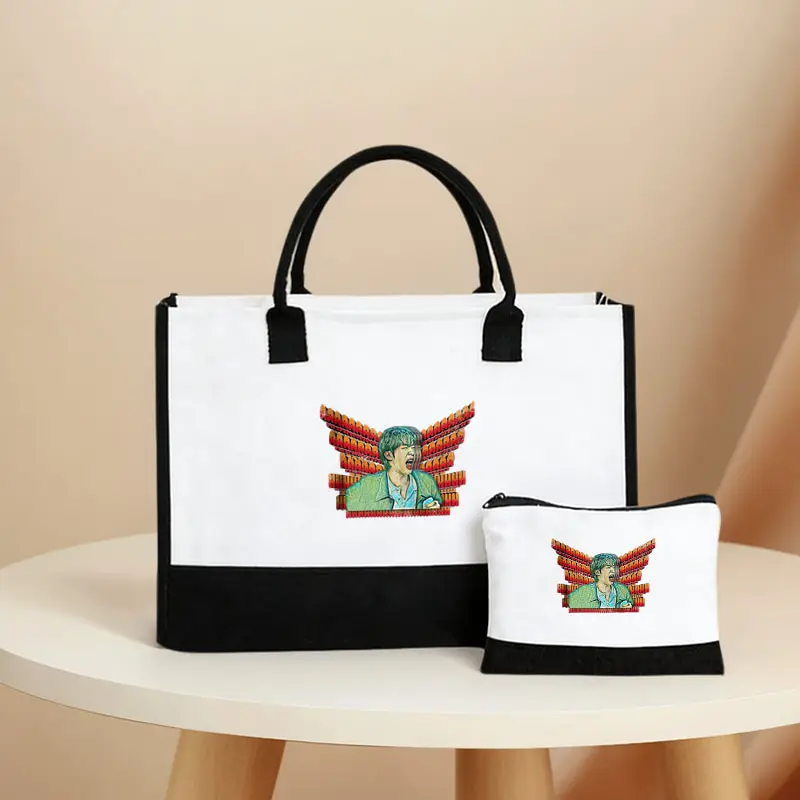 

Come on Wing Hot Ones Tote Bag and Makeup Bags Combination Spacious Durable Color Large Capacity Handbag Fashion Army Fan Gift