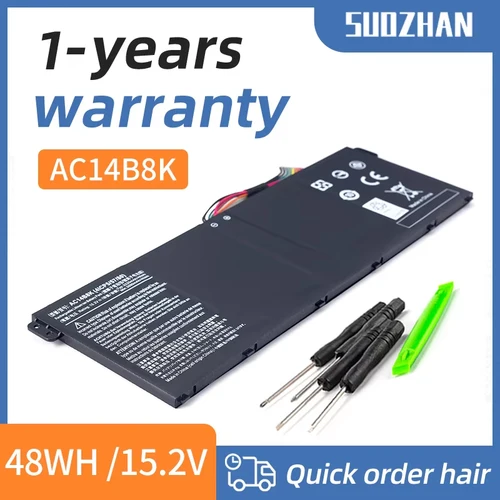 SUOZHAN-batería AC14B8K para Acer Aspire CB3-111, CB5-311, ES1-511, ES1-512, ES1-520, S1-521, ES1-531ES1-731, E5-771G, V3-371
