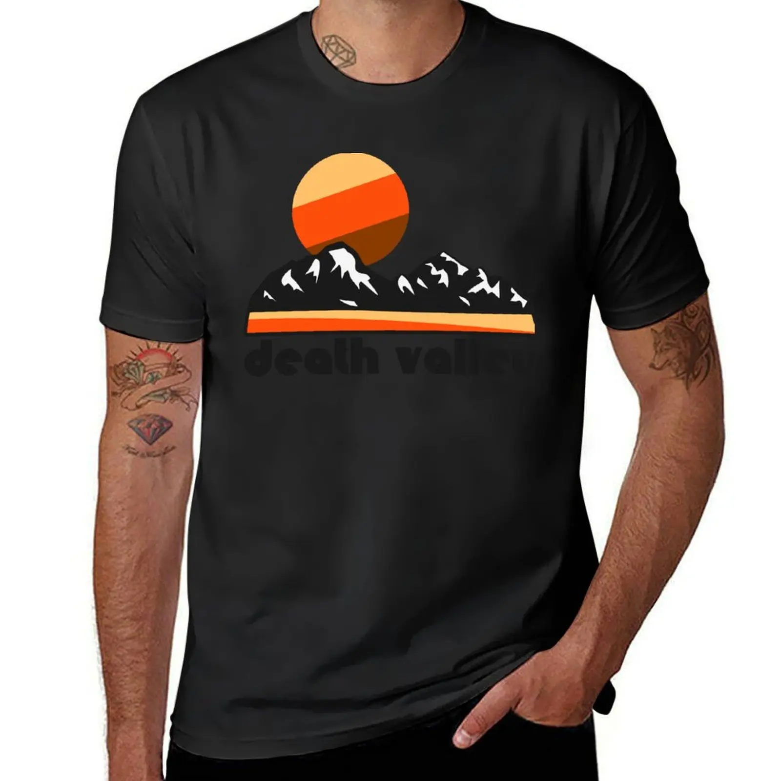 Retro Death Valley ))(( Tourist Souvenir National Park Design T-Shirt Blouse quick-drying heavyweight t shirts for men