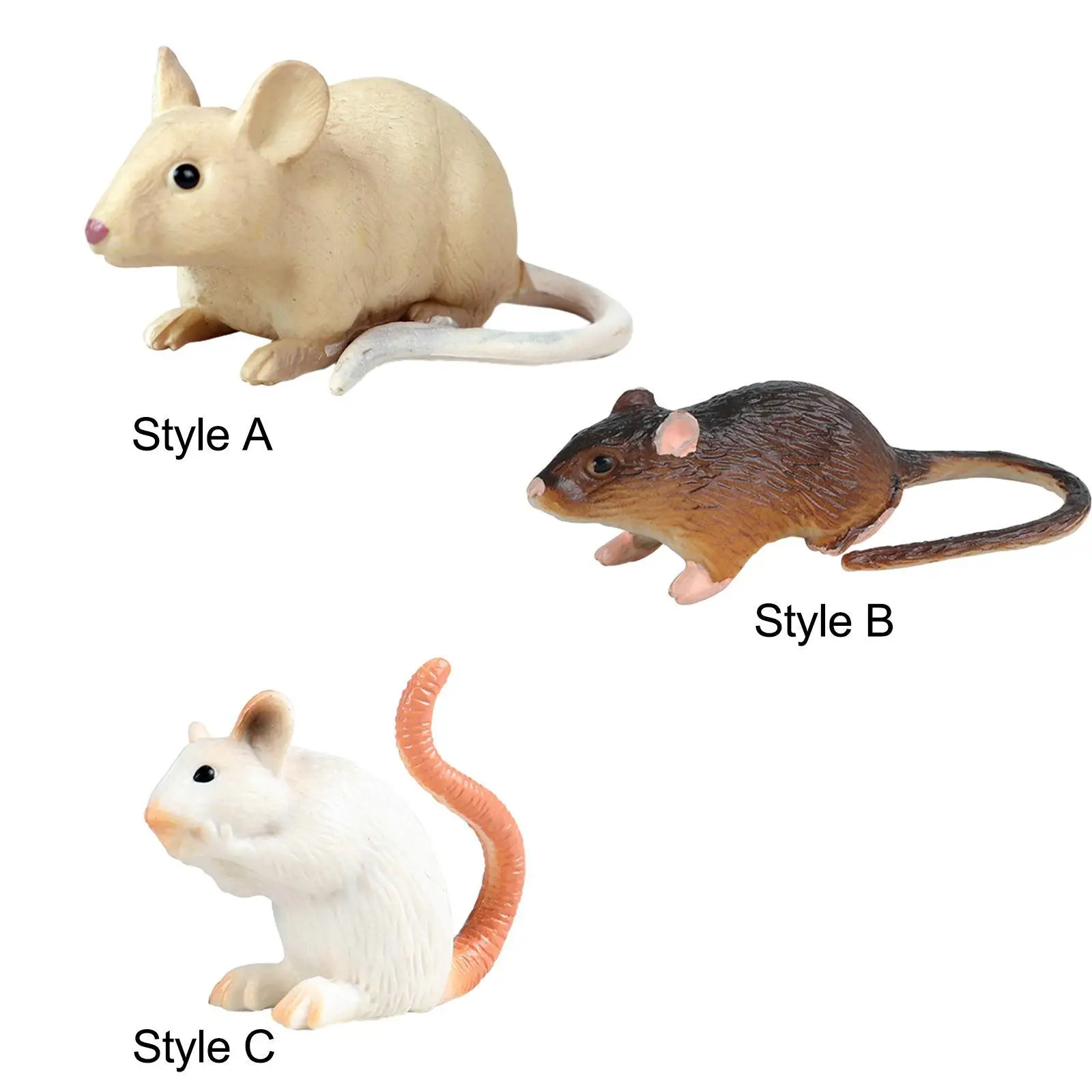 Ratones juguete modelo rata juguete figuras accesorios juguete animales figuras simulación para