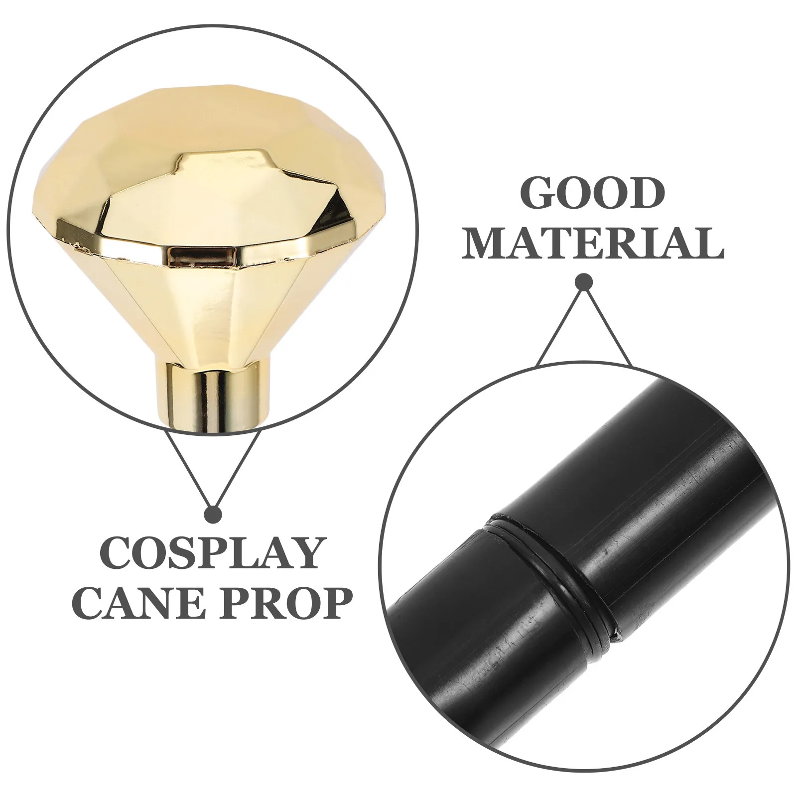 

Halloween Cosplay Gem Scepter Cane Lightweight Decorative Halloween Costume Party Prop Decorative Cane Party Cosplay Crutch