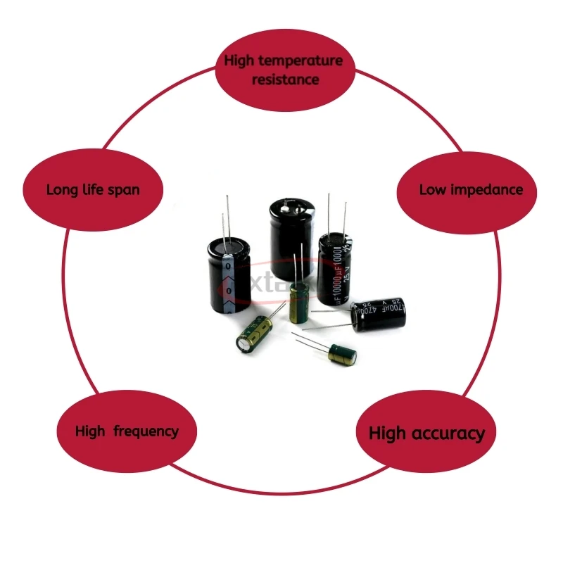 50PCS 16V220uF Aluminum Capacitor, High Frequency Low ESR 105°C Radial for Power Supply/Solar Inverter Size: 6×7MM 6×12MM