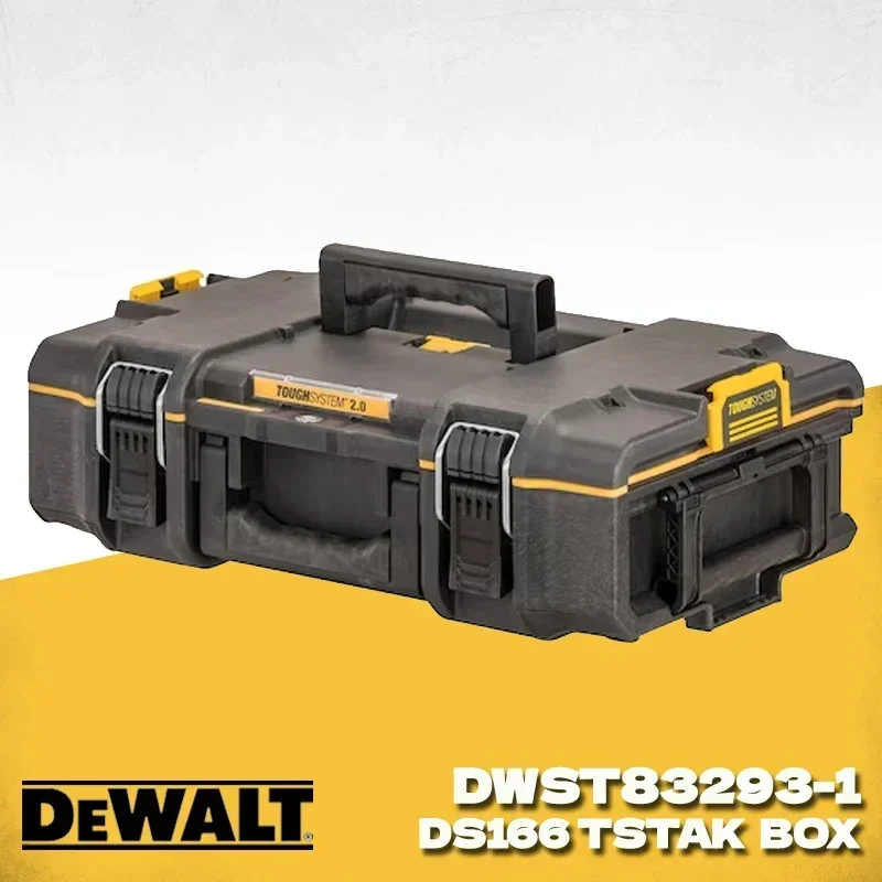 DEWALT DS166 Storage Tool Box Tough System Cordless Drill Storage Case Set IP65 Dust and Water Resistance Toolbox DWST83293-1