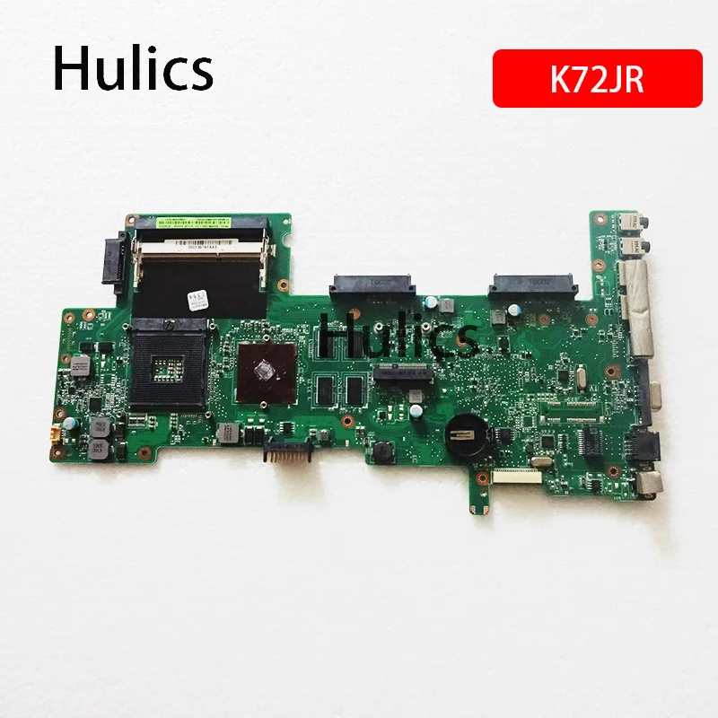 Hulics Used K72JR Motherboard 1GB For ASUS Satellite  K72J K72 Laptop   Mainboard