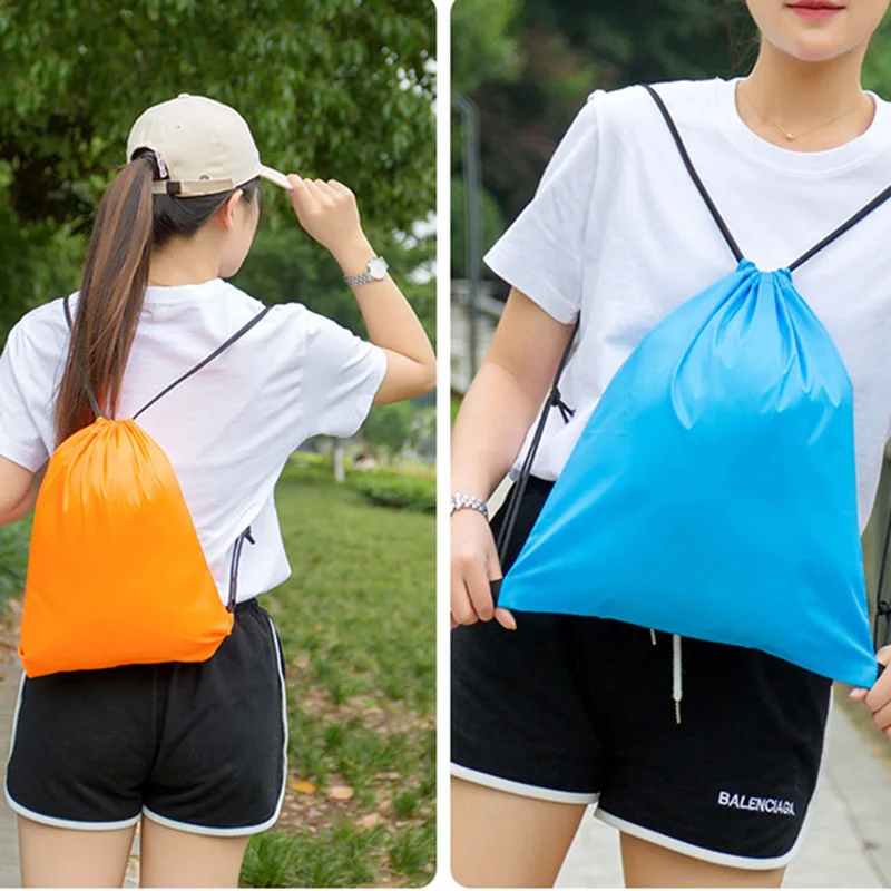 Storage bag Nylon Waterproof Drawstring Pouch Multi-functional Bag Durable Shoes Underwear Travel Sport Bags Bags For Travel