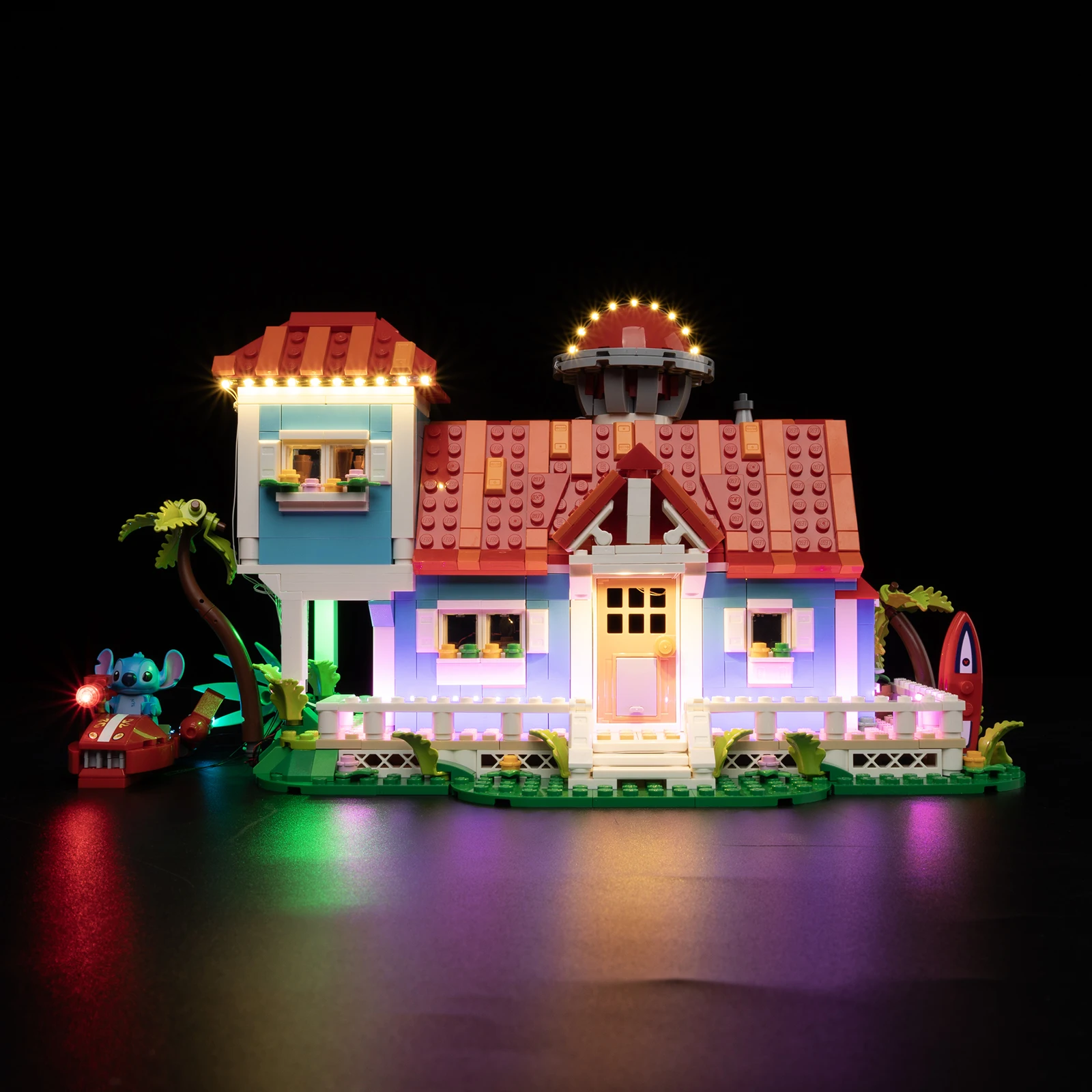 Juego de luces LED para Lilo y Stitch Beach House 43268, bloques de construcción, solo Kit de iluminación, no incluye el modelo
