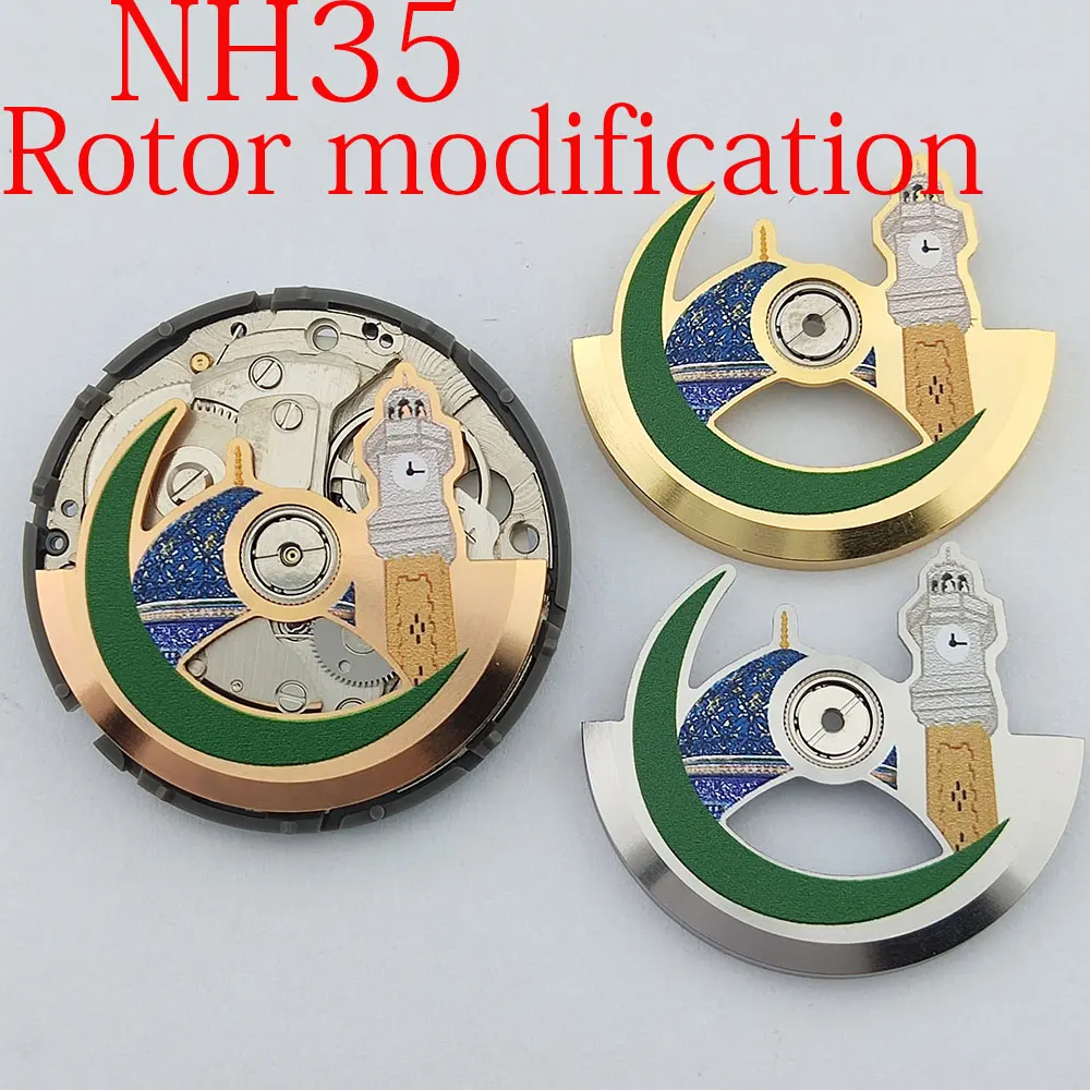 

Ротор Lighthouse 3DMod NH35, автоматический молоток NH36, подходит для NH35, NH36, NH38, механизм, осциллирующий весовой маршрутизатор для часовщика