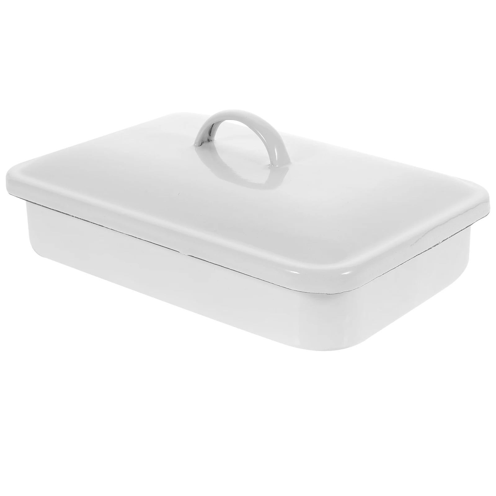 

Thickened Enamel Fresh-keeping Tray Baking Dish Pans for Oven Cooking Trays Food Plate Cookware