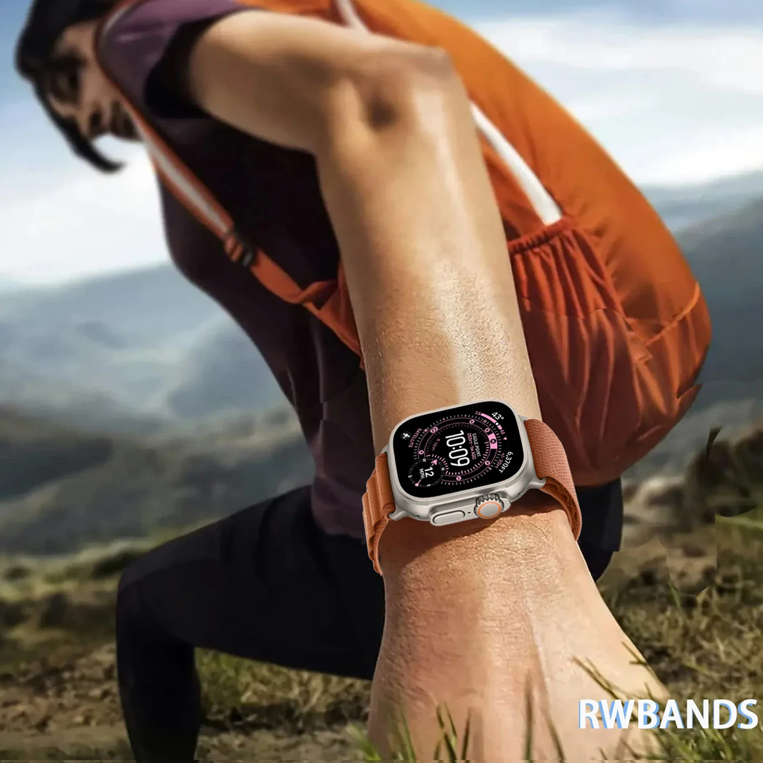 für Apple Watch Armbänder 46mm 45mm 49mm 42mm iWatch Band 44mm 41mm Nylon Alpine Armband Correa Serie 11 10 9 8 7 6 5 Ultra 2/3 – Detail 2