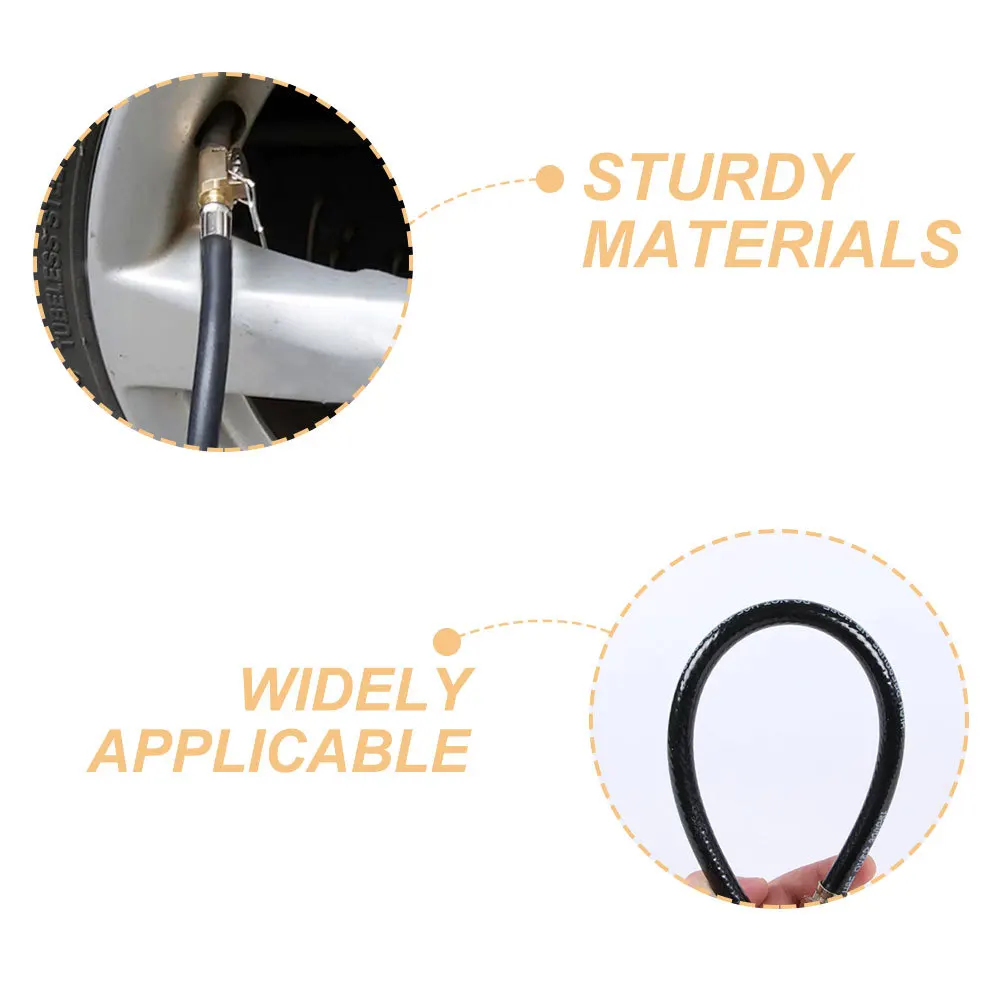 

Tire Inflator Extension Hose For Car Truck Motorcycle Durable Air Pump Extension Tube Universal Fit Valve Types Accurate