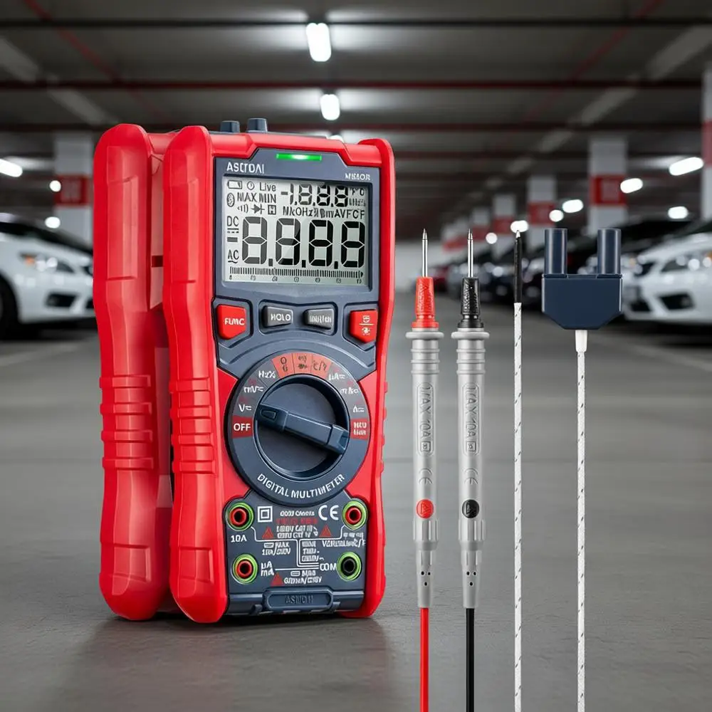 Digital Multimeter, TRMS 6000 Counts Auto-Ranging Voltage Tester, Measures AC/DC Voltage, Capacitance, Resistance, Frequency, Te