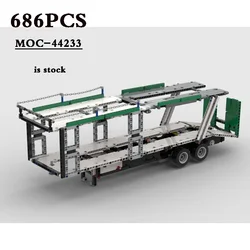 Classic MOC-44233 Car Transporter Semi Trailer 42078 Car Model 686PCS Assembly Parts High Difficulty Adult and Kids Toy DIY Gift