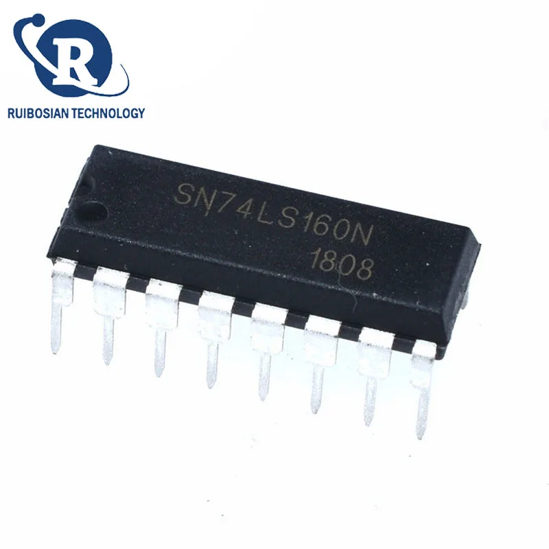 10Pcs NEW SN74LS160N 74LS160 DIP-16Pins Logic Counter Integrated Block  74LS160N