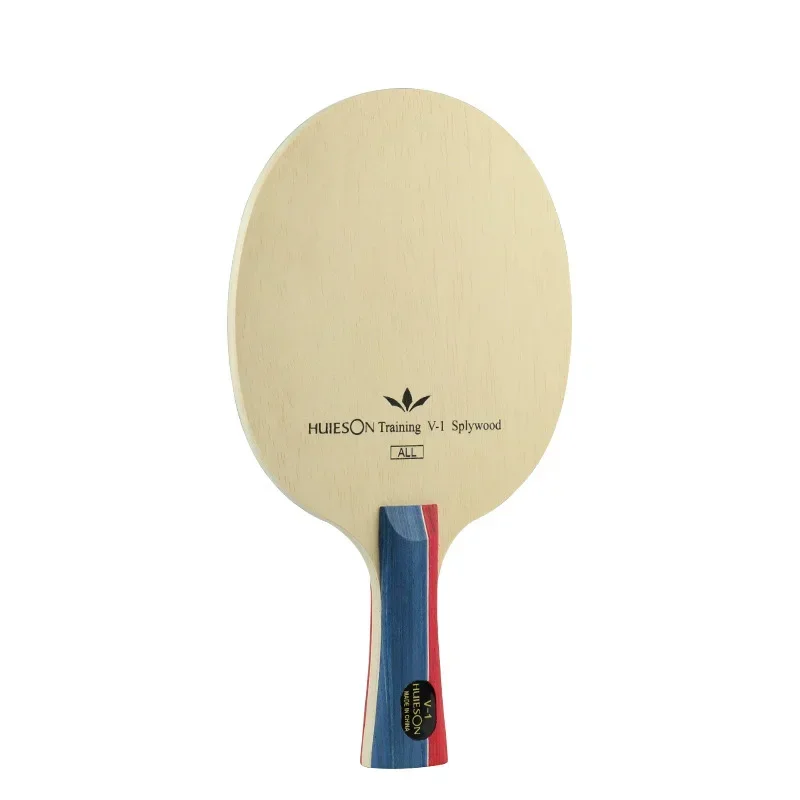 Table Tennis Racket Ping Pong 5 Layers Medium Speed Ping Pong Racket Wood Beige Blade Shakehand Grip/Pen-hold Grip Rackets