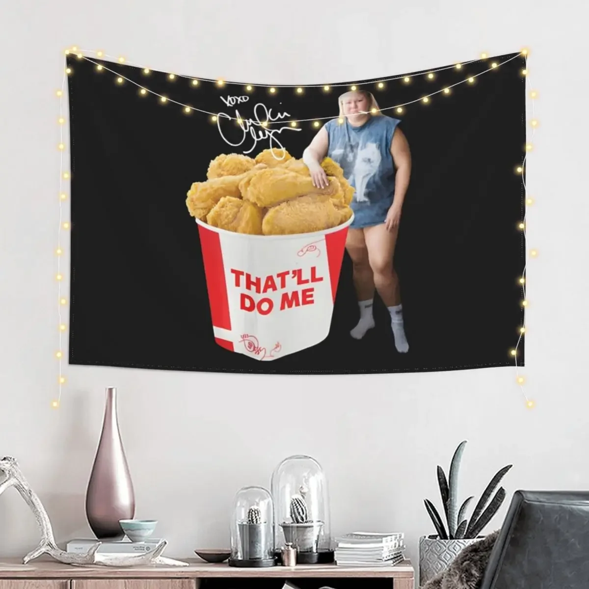 Trailer trash tammy mukbang Tapestry Room Decor Cute Wall Tapestries Tapestry