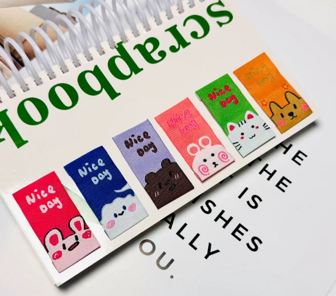 Korean-Style Minimalist Bear & Puppy Fabric Labels DIY Handmade Decorative Accessories for Bags Shoes Hats Socks Necklaces Hair
