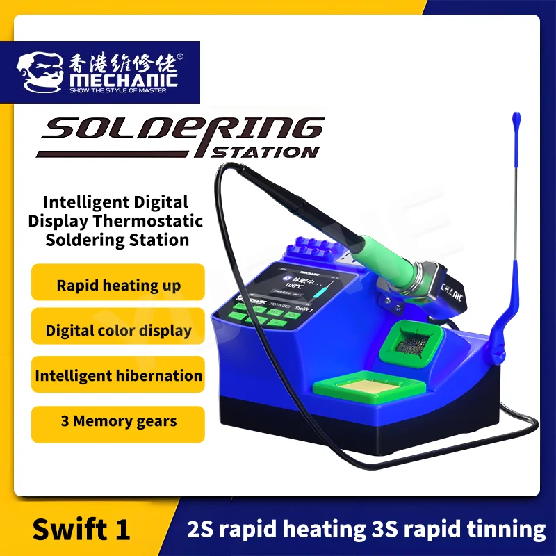 

MECHANIC Swift1 C210 Soldering Station Intelligent Digital Display for Mobile Phone PCB Chip Repair Welding Tools