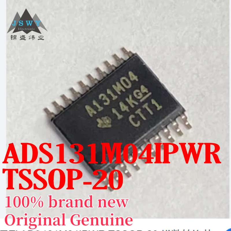 

(10/50 pieces) ADS131M04IPWR, silkscreen A131M04, TSSOP20 package, data converter, brand new and original, free shipping.