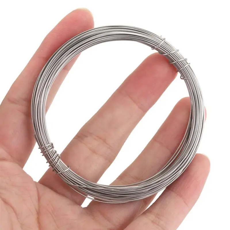 10m/roll 0.3-1mm Stainless Steel Wire Jewelry Findings Beads Wire Necklace Bracelet Wire DIY Craft Jewelry Making Accessories