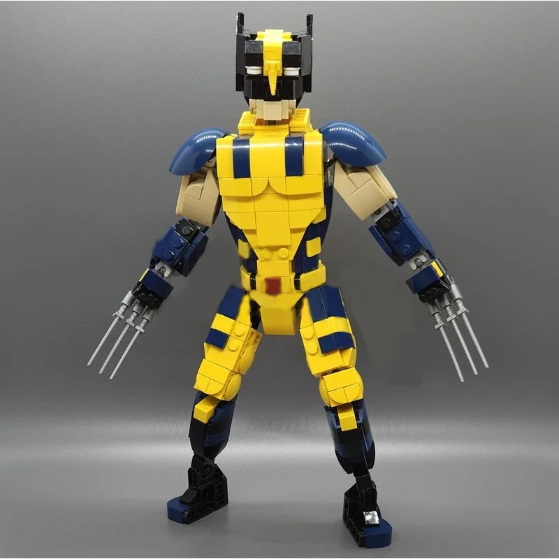 500pcs MOC Wolverine Deadpool And Super Heroes Model Building Blocks Christmas Gifts Architecture Assemble Toy DIY Creative Kids