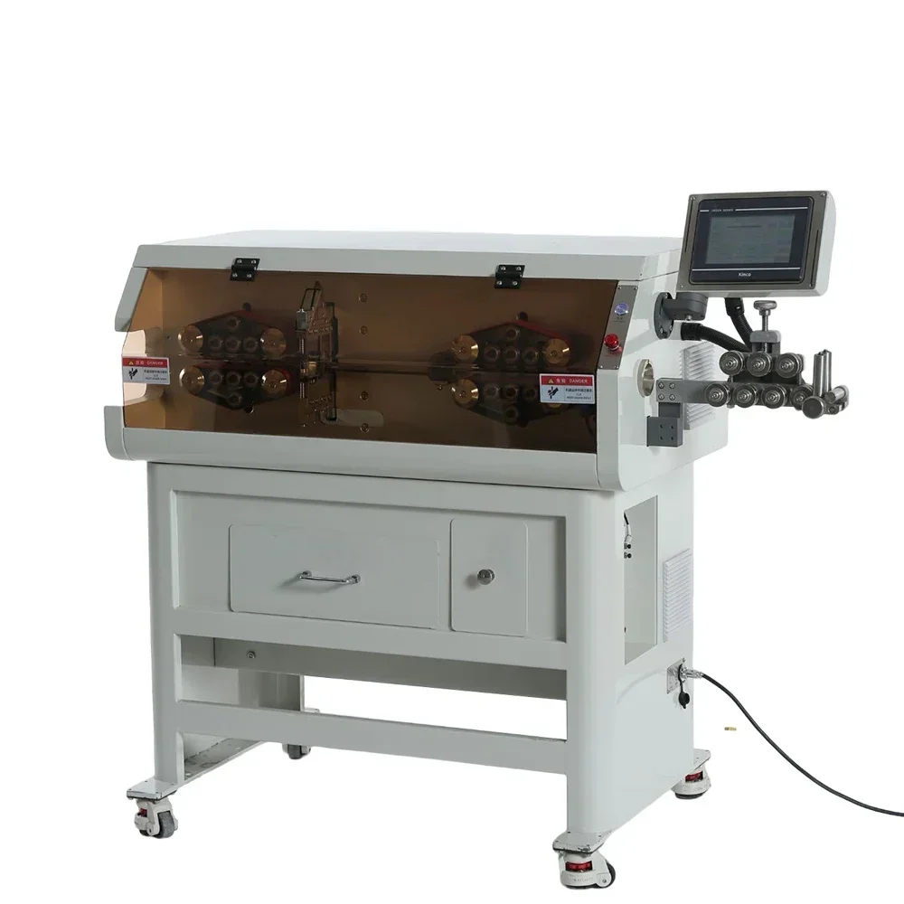 28 Wheels Drive Servo Motor Belt Feeding Big Large Cable Cut Strip Peel Jacket Sk in Machine Upto 240sqmm