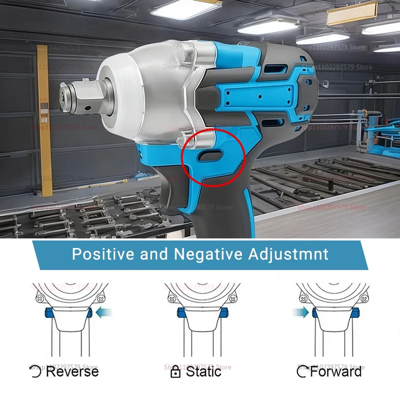 مفتاح ربط كهربائي لاسلكي بدون فرش مثقاب يدوي بدون بطارية أداة طاقة متعددة الوظائف لمشاريع السيارات وDIY