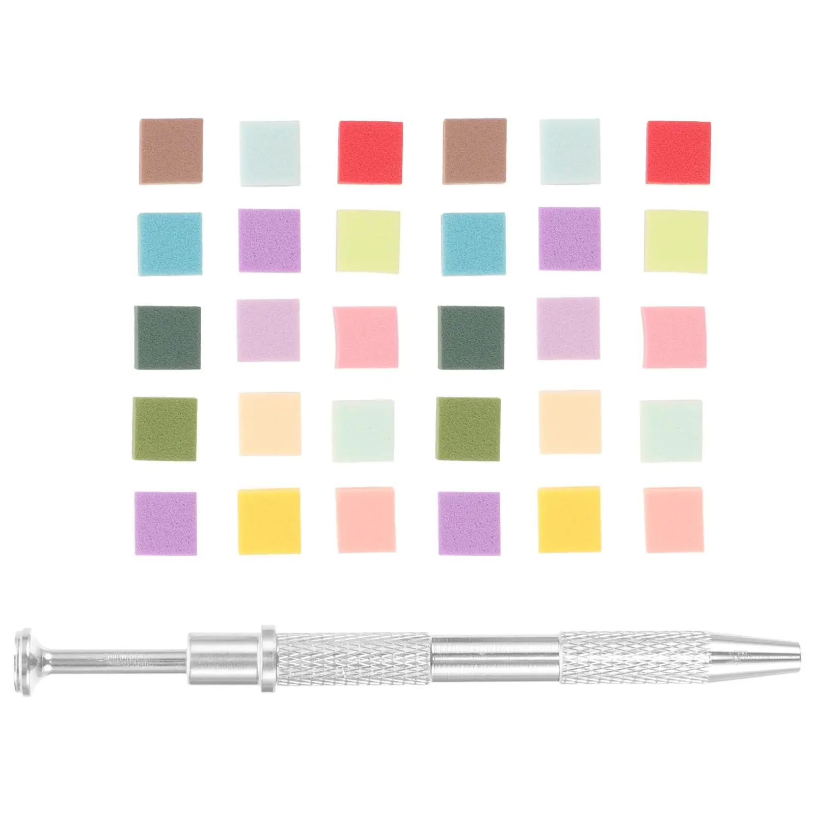 Éponge douce pour Nail Art, petit outil de mélange carré pour manucure, couleur décolorée, éponges de maquillage, stylo de préhension, Mini taille 1cm, 50 pièces