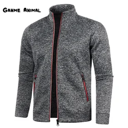 Spring Men's Turn-down Collar Sweatshirt Zipper Stand Collar Pullovers Man Sweatshirts Man Zippers Sweater Coats