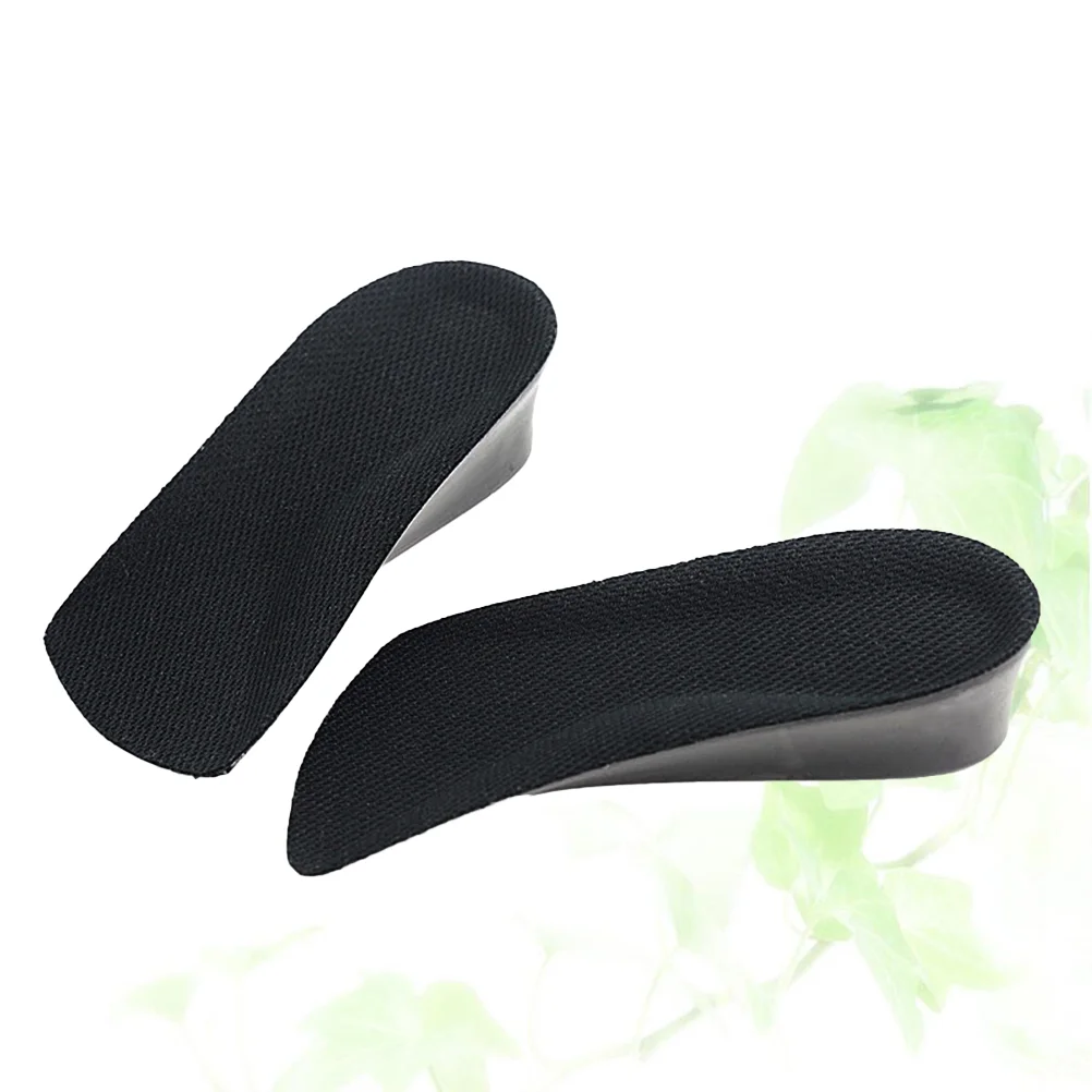 Shoe Insoles Lifts Heel Inserts Invisible Height Increase Black Pads Men and Women